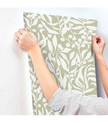 MT5614 - Olive Mill Palm Wallpaper-Montecito by York
