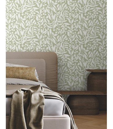 MT5614 - Olive Mill Palm Wallpaper-Montecito by York