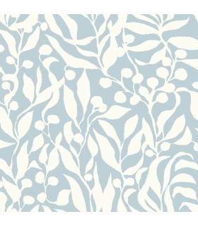 MT5612 - Olive Mill Sky Blue Wallpaper-Montecito by York