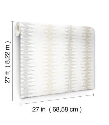 MT5642 - Woven Desert Sand and Fog Wallpaper-Montecito by York