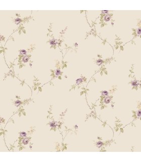 CI38226 - In Register White Wedding Trail Wallpaper-Classic Impressions