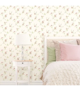 CI38227 - In Register White Wedding Trail Wallpaper-Classic Impressions