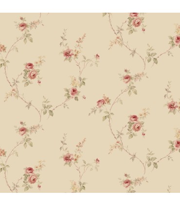 CI38228 - In Register White Wedding Trail Wallpaper-Classic Impressions