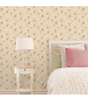 CI38228 - In Register White Wedding Trail Wallpaper-Classic Impressions