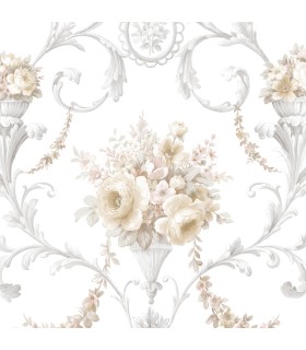 CI38229 - In register Ornamental Floral Wallpaper-Classic Impressions
