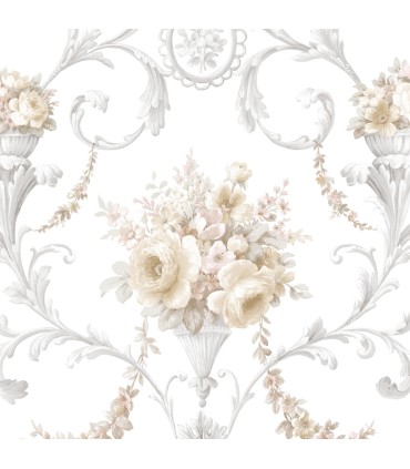 CI38229 - In register Ornamental Floral Wallpaper-Classic Impressions