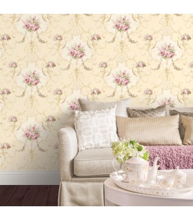 CI38230 - In register Ornamental Floral Wallpaper-Classic Impressions