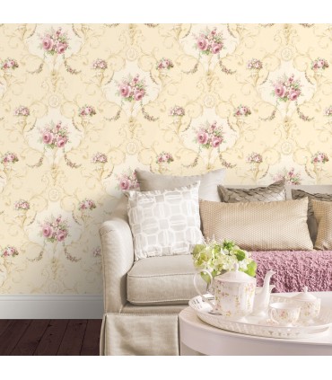 CI38230 - In register Ornamental Floral Wallpaper-Classic Impressions