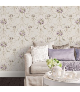 CI38231 - In register Ornamental Floral Wallpaper-Classic Impressions