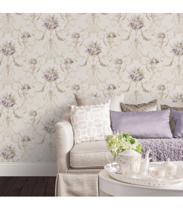 CI38231 - In register Ornamental Floral Wallpaper-Classic Impressions