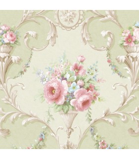 CI38232 - In register Ornamental Floral Wallpaper-Classic Impressions