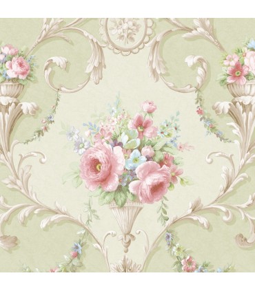 CI38232 - In register Ornamental Floral Wallpaper-Classic Impressions