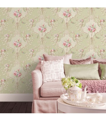 CI38232 - In register Ornamental Floral Wallpaper-Classic Impressions