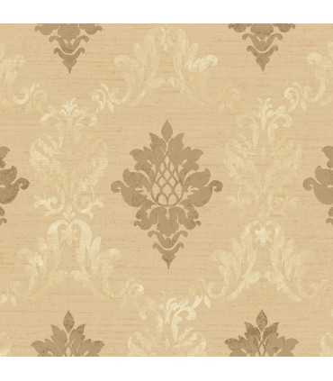 CI38240 - In Register Silk Damask Wallpaper-Classic Impressions