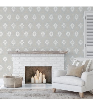 CI38241 - In Register Silk Damask Wallpaper-Classic Impressions