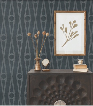 AB3015 - Henlein Indigo Wallpaper-Antonina Vella Artifacts