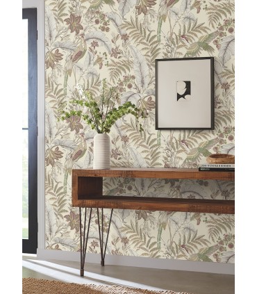 AB3101 - Heronwood Mulberry Wallpaper-Antonina Vella Artifacts