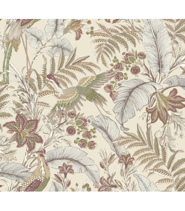 AB3101 - Heronwood Mulberry Wallpaper-Antonina Vella Artifacts