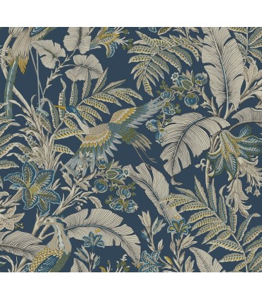 AB3103 - Heronwood Navy Wallpaper-Antonina Vella Artifacts