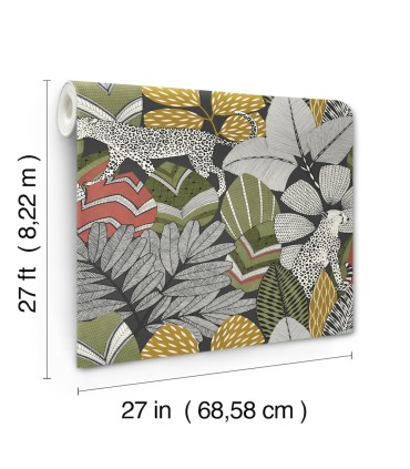 AB3112 - Namiri Black Wallpaper-Antonina Vella Artifacts