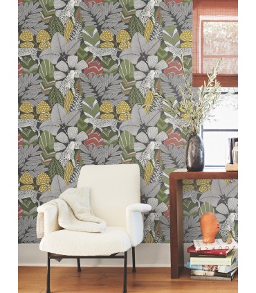 AB3112 - Namiri Black Wallpaper-Antonina Vella Artifacts