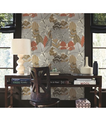 AB3111 - Namiri Ochre Wallpaper-Antonina Vella Artifacts