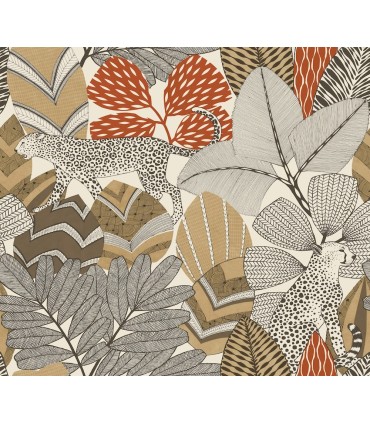 AB3111 - Namiri Ochre Wallpaper-Antonina Vella Artifacts