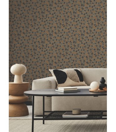 AB3001 - Ophidia Brown Wallpaper-Antonina Vella Artifacts