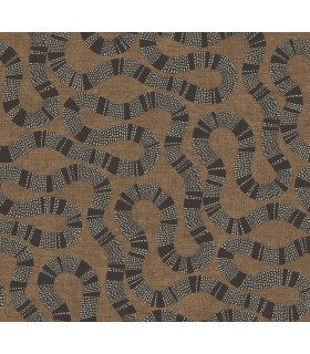 AB3001 - Ophidia Brown Wallpaper-Antonina Vella Artifacts