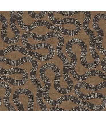 AB3001 - Ophidia Brown Wallpaper-Antonina Vella Artifacts