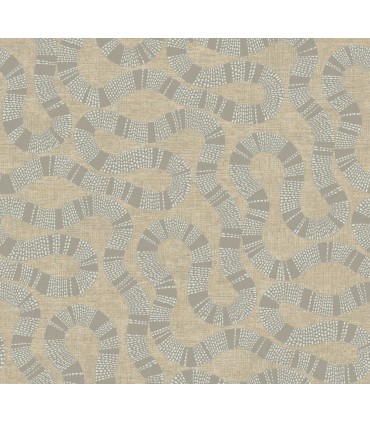 AB3003 - Ophidia Taupe Wallpaper-Antonina Vella Artifacts