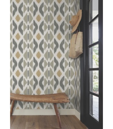 AB3095 - Patan Taupe Wallpaper-Antonina Vella Artifacts