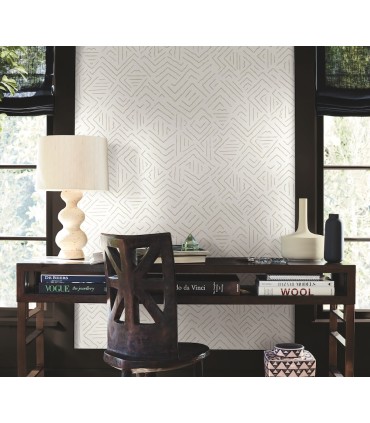 AB3085 - Sirih Beige Wallpaper-Antonina Vella Artifacts