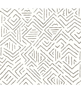 AB3081 - Sirih Black Wallpaper-Antonina Vella Artifacts