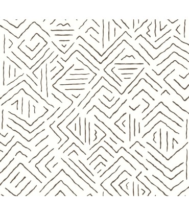 AB3081 - Sirih Black Wallpaper-Antonina Vella Artifacts