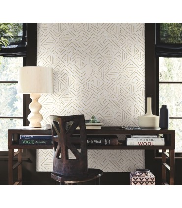 AB3084 - Sirih Ochre Wallpaper-Antonina Vella Artifacts