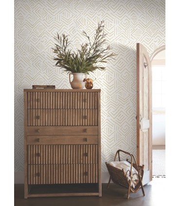 AB3084 - Sirih Ochre Wallpaper-Antonina Vella Artifacts
