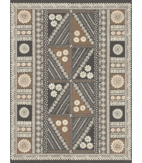 AB3057M - Tapa Sienna Wall Mural-Antonina Vella Artifacts