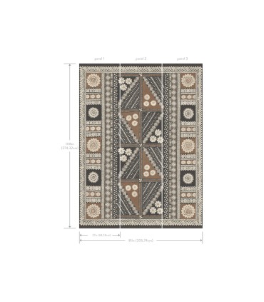 AB3057M - Tapa Sienna Wall Mural-Antonina Vella Artifacts
