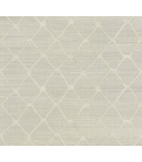 AB3122 - Tonga Putty Embroidered Wallpaper -Antonina Vella Artifacts