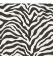 G67491 - Zebra Print Wallpaper in Black and White-FX 2 by Patton