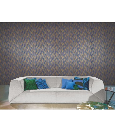 MI10527 - Birch Blue Woven Grasscloth Wallpaperr-Missoni 5 by York