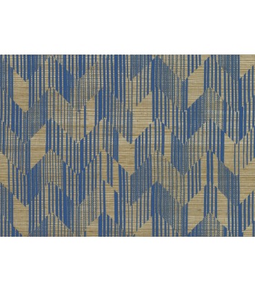MI10527 - Birch Blue Woven Grasscloth Wallpaperr-Missoni 5 by York