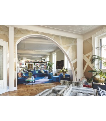 MI10580M - Nastri Shade Beige Wall Mural-Missoni 5 by York