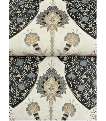 4147-27389 - Auden Black Floral Grandeur Wallpaper-Haberdashery by A Street