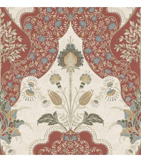 4147-27390 - Auden Ruby Floral Grandeur Wallpaper-Haberdashery by A Street