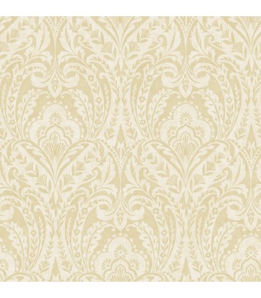 4147-27383 - Berkshire Butter Damask Wallpaper-Haberdashery by A Street