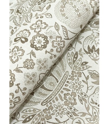 4147-27374 - Blanche Neutral Floral Damask Wallpaper-Haberdashery by A Street