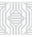 4147-27403 - Essex Dark Blue Geometric Wallpaper Wallpaper-Haberdashery by A Street
