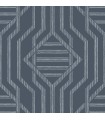 4147-27402 - Essex Dark Navy Geometric Wallpaper Wallpaper-Haberdashery by A Street